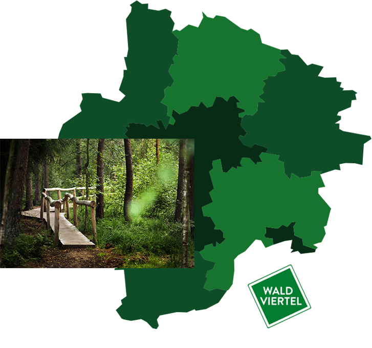 Landkarte Waldviertel